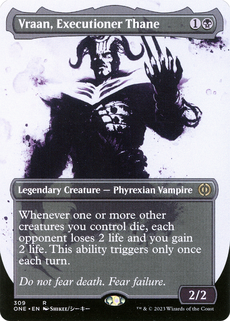 Vraan, Executioner Thane (ONE-309) - Phyrexia: All Will Be One: (Showcase) (Borderless)