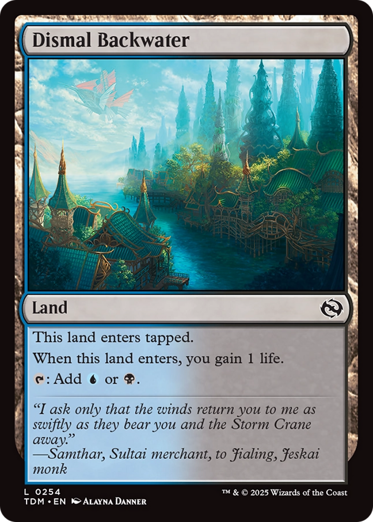 Dismal Backwater (TDM-254) - Tarkir: Dragonstorm Foil