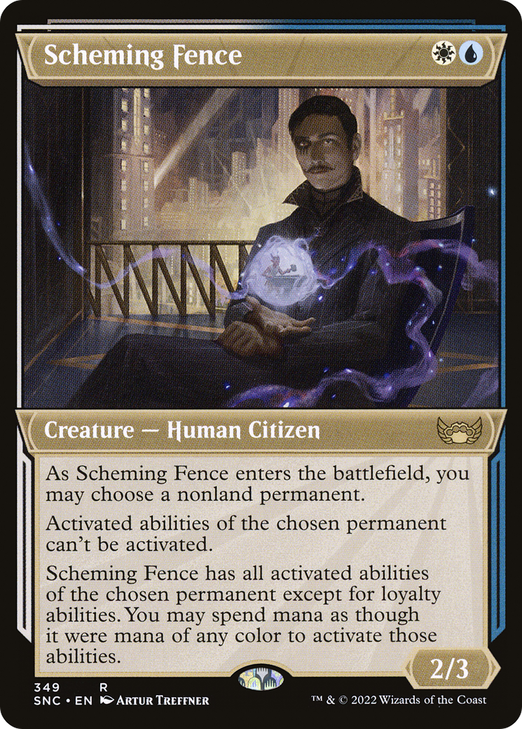 Scheming Fence (SNC-349) - Streets of New Capenna: (Showcase)