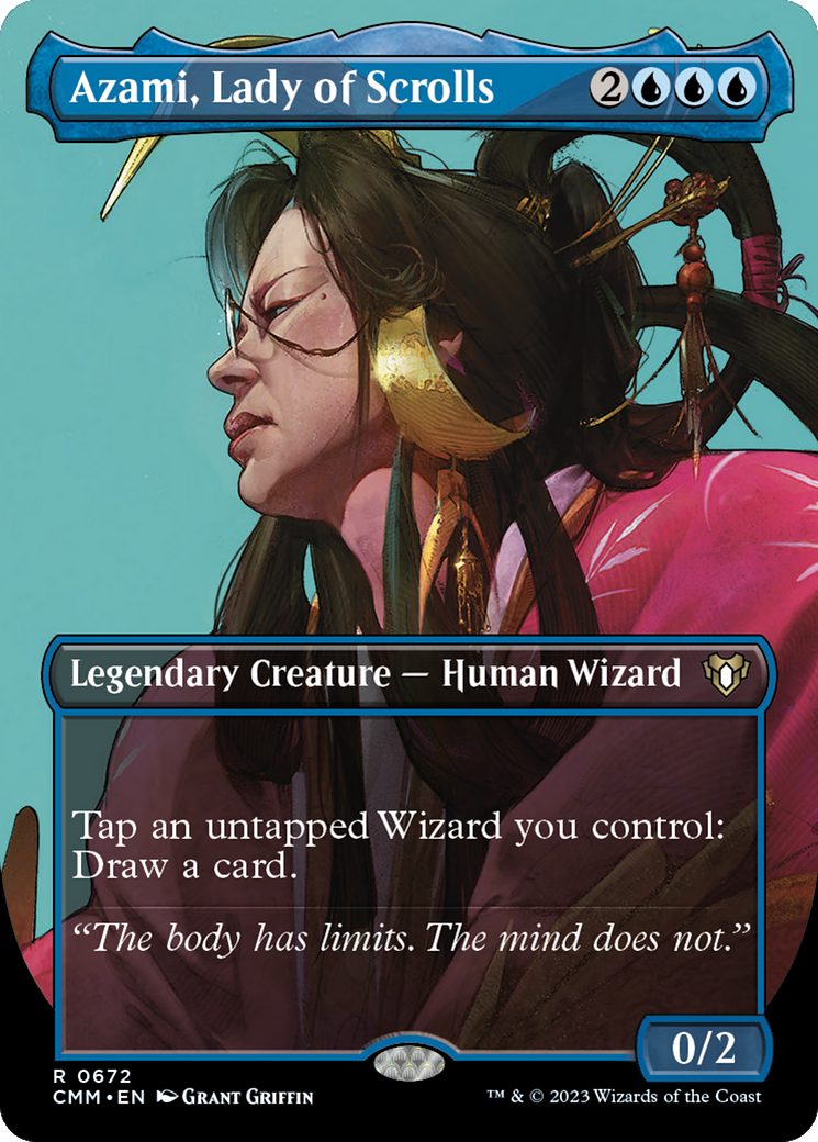 Azami, Lady of Scrolls (CMM-672) - Commander Masters (Borderless)