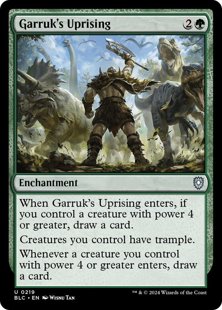 Garruk's Uprising (BLC-219) - Bloomburrow Commander