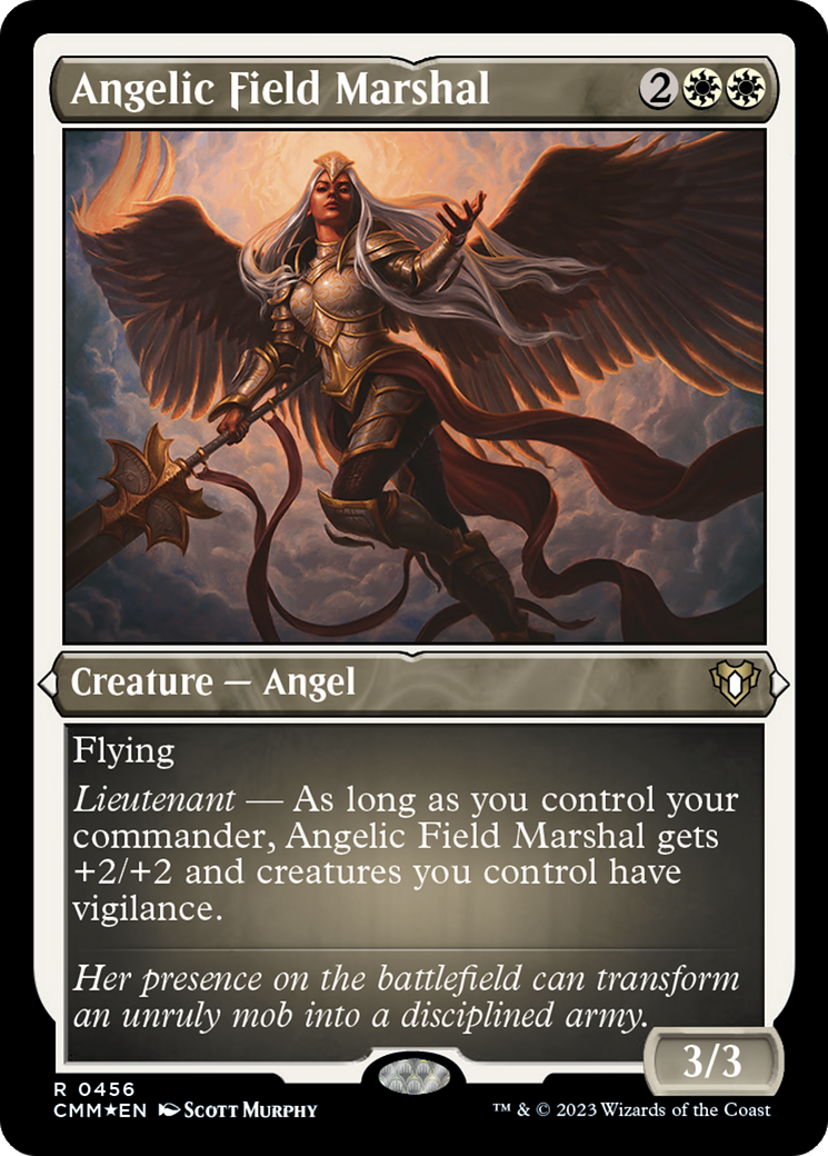 Angelic Field Marshal (CMM-456) - Commander Masters Etched Foil