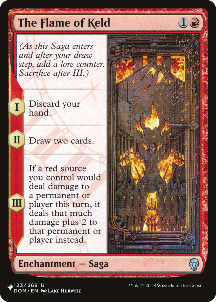 The Flame of Keld (LIST-DOM-123) - The List
