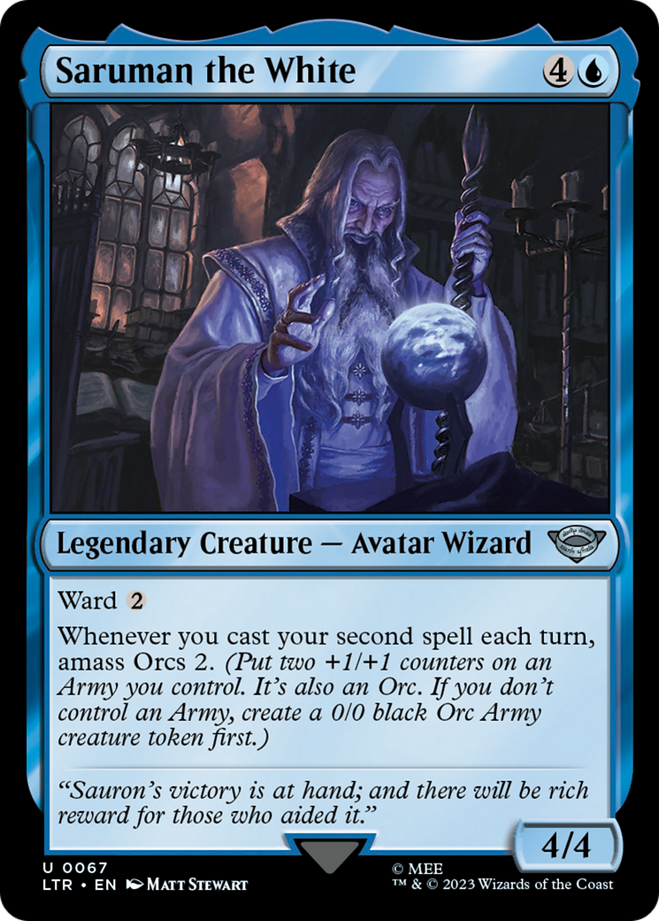 Saruman the White (LTR-067) - The Lord of the Rings: Tales of Middle-earth Foil