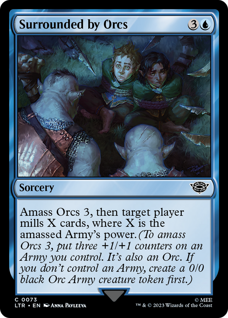 Surrounded by Orcs (LTR-073) - The Lord of the Rings: Tales of Middle-earth Foil