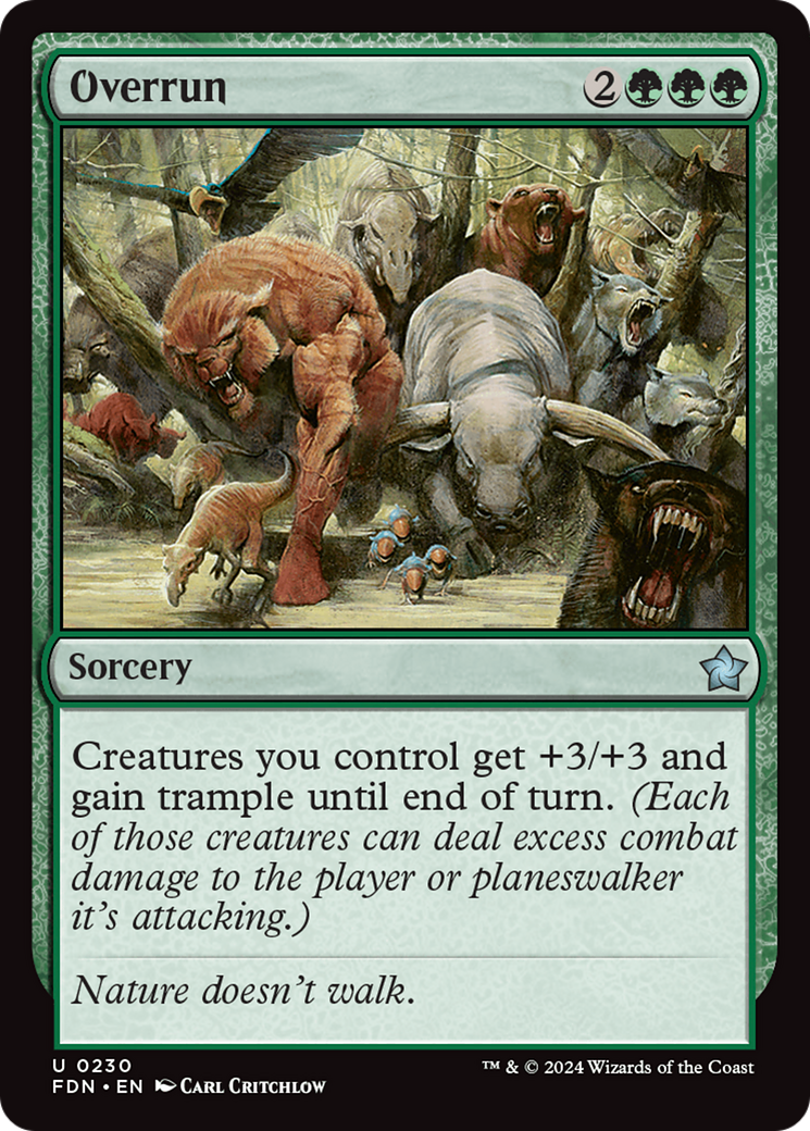 Overrun (FDN-230) - Foundations Foil