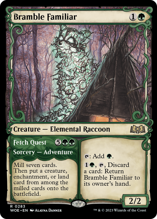 Bramble Familiar // Fetch Quest (WOE-283) - Wilds of Eldraine: (Showcase)