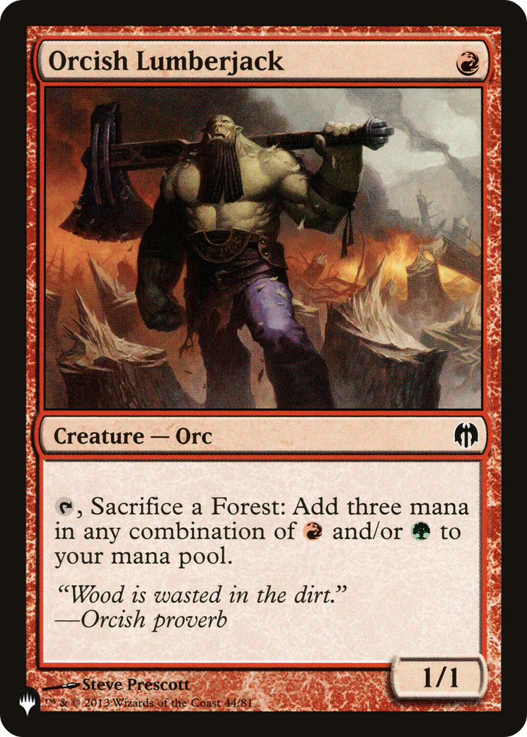 Orcish Lumberjack (LIST-DDL-44) - The List