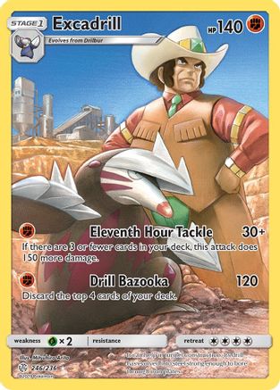 Excadrill (Secret) 246 - Holofoil SM Cosmic Eclipse - Secret Rare