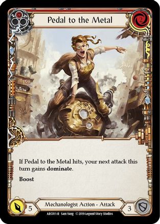 Pedal to the Metal (Red) (ARC011) - Arcane Rising 1st Edition Rainbow Foil