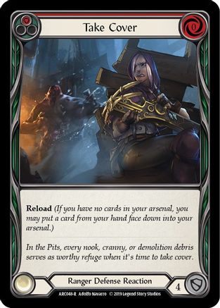 Take Cover (Red) (ARC048) - Arcane Rising 1st Edition