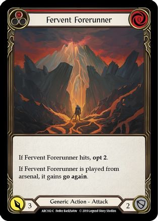 Fervent Forerunner (Red) (ARC182) - Arcane Rising 1st Edition