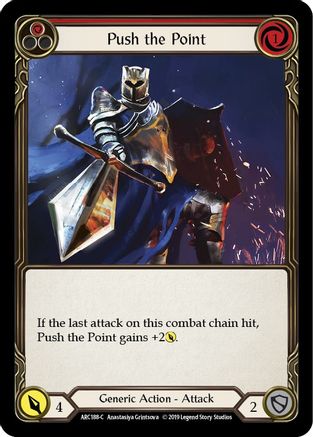 Push the Point (Red) (ARC188) - Arcane Rising 1st Edition