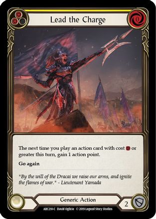 Lead the Charge (Yellow) (ARC210) - Arcane Rising Unlimited Edition
