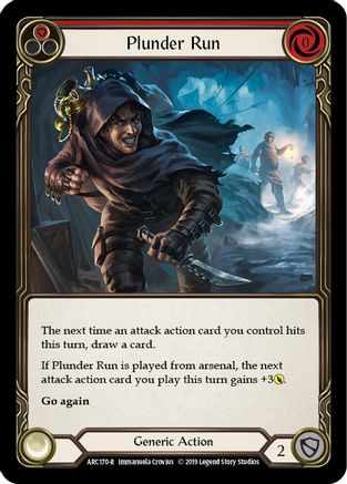 Plunder Run (Red) (ARC170) - Arcane Rising 1st Edition