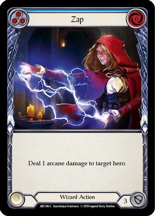 Zap (Blue) (ARC146) - Arcane Rising 1st Edition