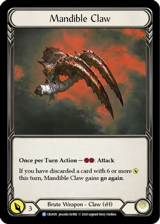Mandible Claw (Reverse) (CRU005) - Crucible of War Unlimited Edition
