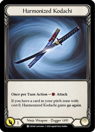 Harmonized Kodachi (CRU048) - Crucible of War Unlimited Edition Rainbow Foil