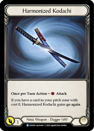 Harmonized Kodachi (Reverse) (CRU049) - Crucible of War Unlimited Edition Rainbow Foil