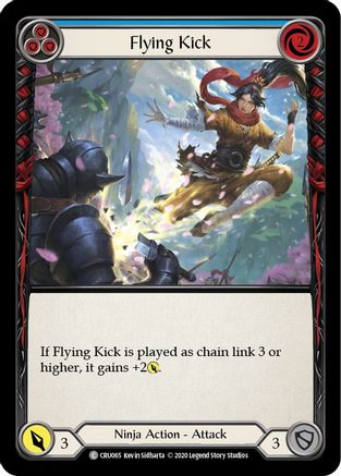 Flying Kick (Blue) (CRU065) - Crucible of War Unlimited Edition
