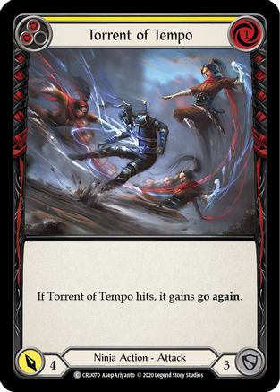 Torrent of Tempo (Yellow) (CRU070) - Crucible of War 1st Edition Rainbow Foil