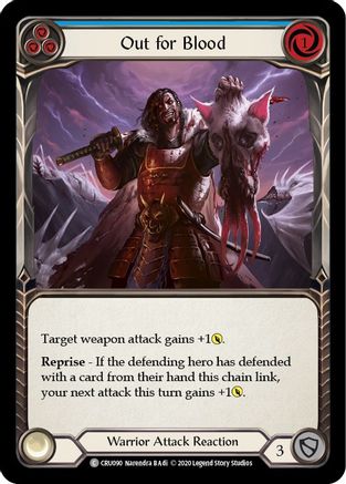 Out for Blood (Blue) (CRU090) - Crucible of War Unlimited Edition Rainbow Foil