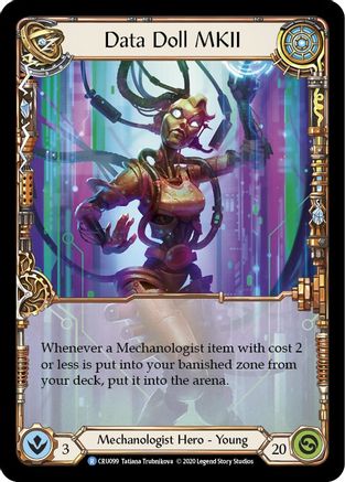 Data Doll MKII (CRU099) - Crucible of War 1st Edition Rainbow Foil