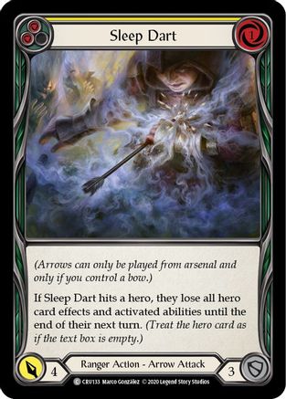Sleep Dart (Yellow) (CRU133) - Crucible of War 1st Edition Rainbow Foil