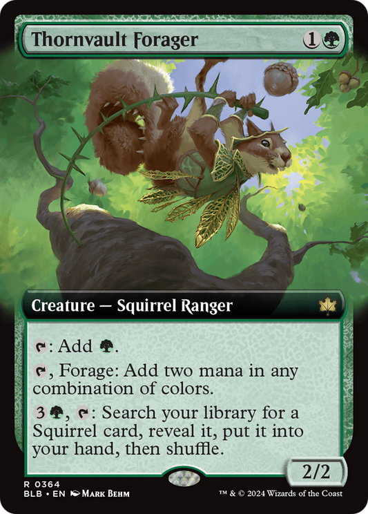 Thornvault Forager (BLB-364) - Bloomburrow: (Extended Art)