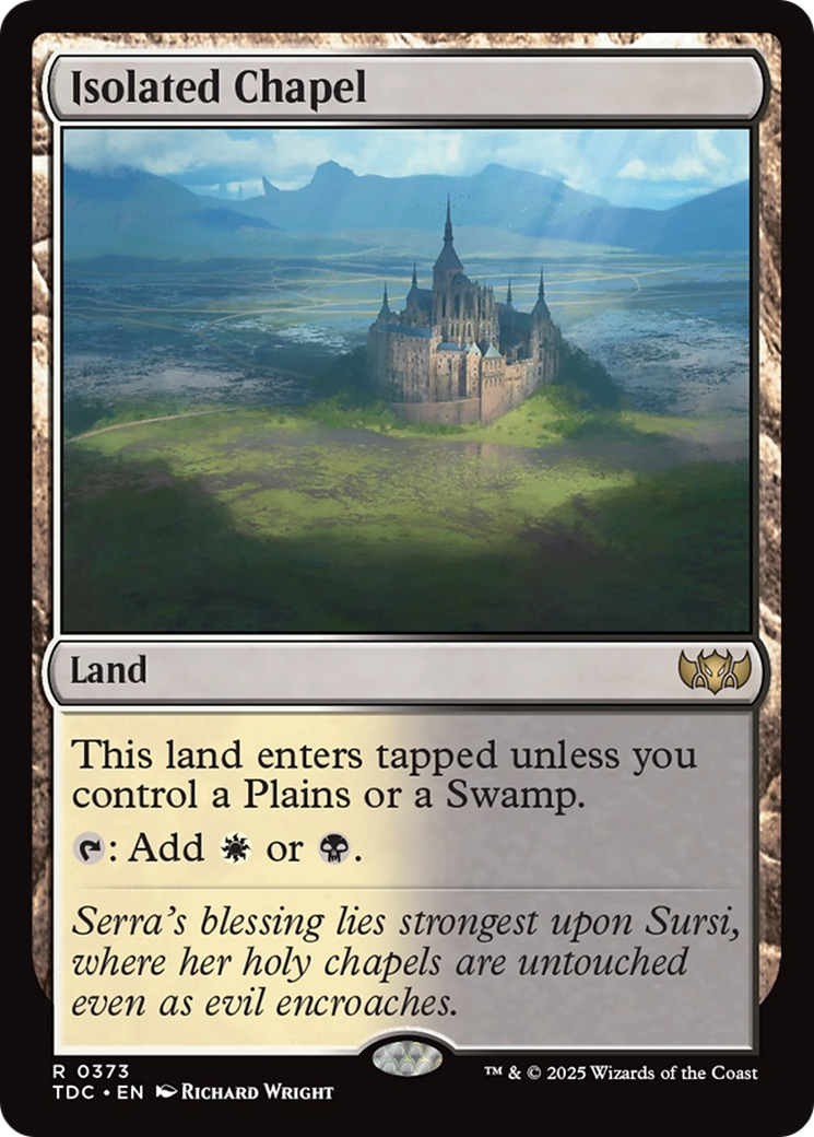 Isolated Chapel (TDC-373) - Commander: Tarkir: Dragonstorm
