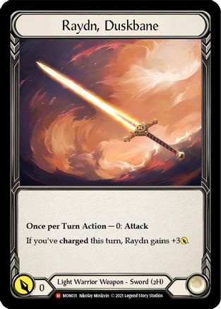 Raydn, Duskbane (MON031) - Monarch 1st Edition Cold Foil