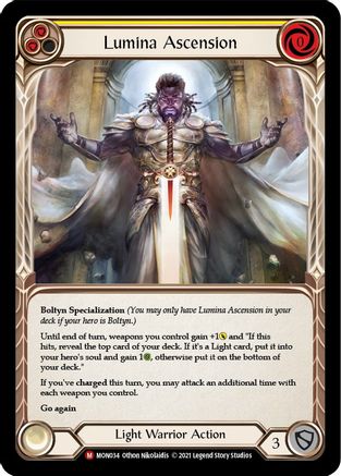 Lumina Ascension (MON034) - Monarch 1st Edition Rainbow Foil