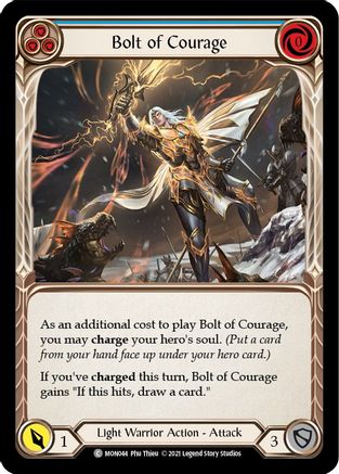 Bolt of Courage (Blue) (MON044) - Monarch 1st Edition