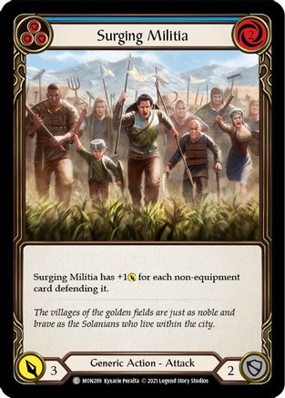 Surging Militia (Blue) (MON289) - Monarch Unlimited Edition