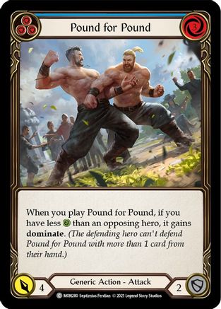 Pound for Pound (Blue) (MON280) - Monarch 1st Edition