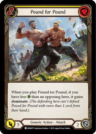 Pound for Pound (Yellow) (MON279) - Monarch 1st Edition