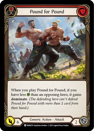 Pound for Pound (Red) (MON278) - Monarch 1st Edition Rainbow Foil