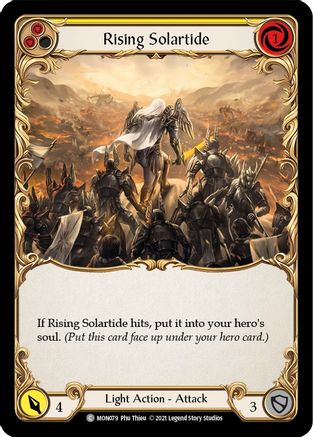 Rising Solartide (Yellow) (MON079) - Monarch 1st Edition