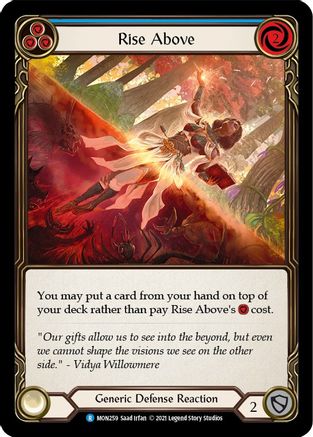 Rise Above (Blue) (MON259) - Monarch Unlimited Edition