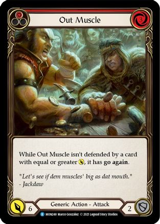 Out Muscle (Red) (MON248) - Monarch 1st Edition Rainbow Foil