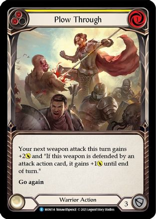 Plow Through (Yellow) (MON114) - Monarch 1st Edition Rainbow Foil