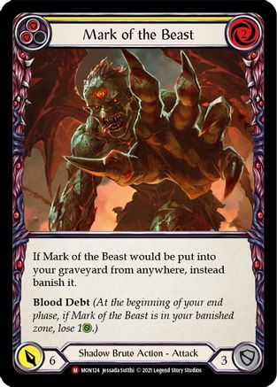 Mark of the Beast (MON124) - Monarch 1st Edition