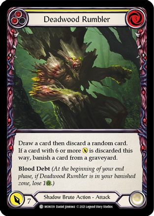 Deadwood Rumbler (Yellow) (MON139) - Monarch 1st Edition