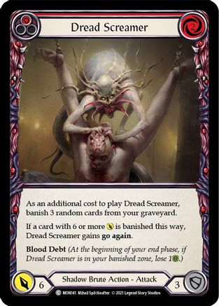 Dread Screamer (Red) (MON141) - Monarch Unlimited Edition Rainbow Foil