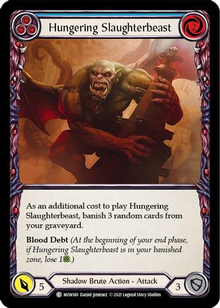 Hungering Slaughterbeast (Blue) (MON149) - Monarch Unlimited Edition