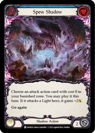 Spew Shadow (Blue) (MON214) - Monarch Unlimited Edition Rainbow Foil