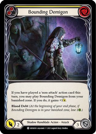 Bounding Demigon (Yellow) (MON169) - Monarch 1st Edition