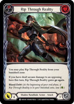 Rip Through Reality (Red) (MON180) - Monarch Unlimited Edition