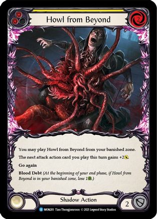 Howl from Beyond (Yellow) (MON201) - Monarch 1st Edition Rainbow Foil