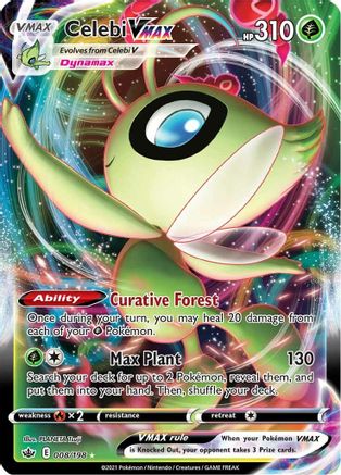 Celebi VMAX 008 - Holofoil SWSH06 Chilling Reign - Ultra Rare